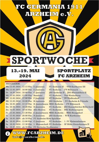 Sportwoche 13.-19. Mai 2024